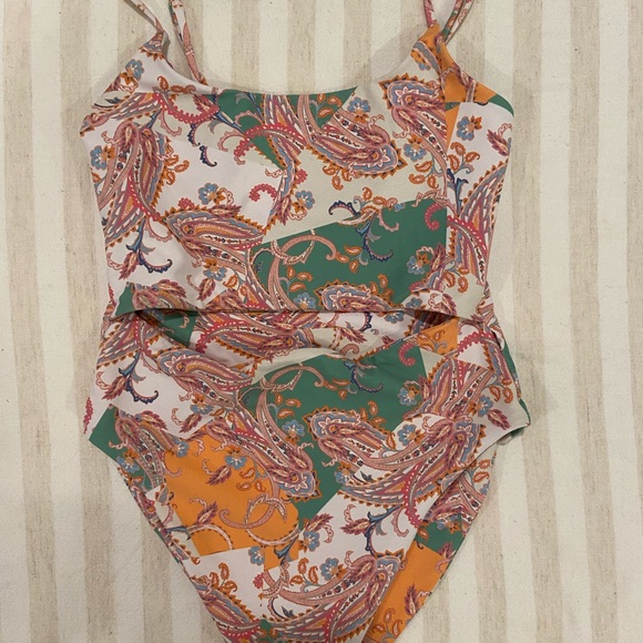 Skatie Multicolor Paisley One Piece Swimsuit - Picture 7 of 11